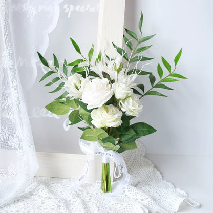 Korean Style Faux Wedding Bouquet Mixed Floral Arrangement