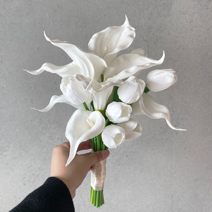 Butterfly Handheld Artificial Flower Prop for Weddings & Home Décor