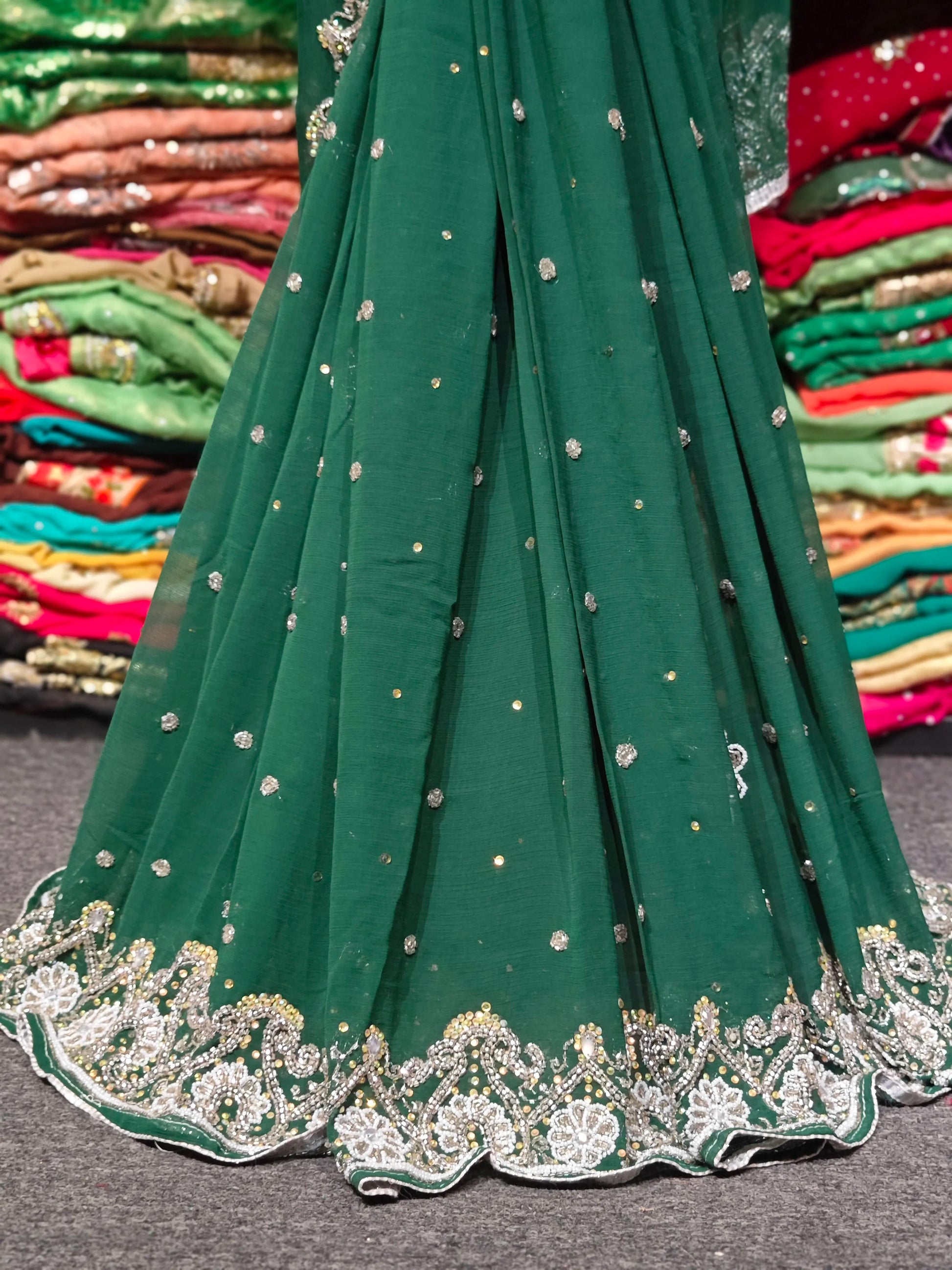 Beaded Indian Sari