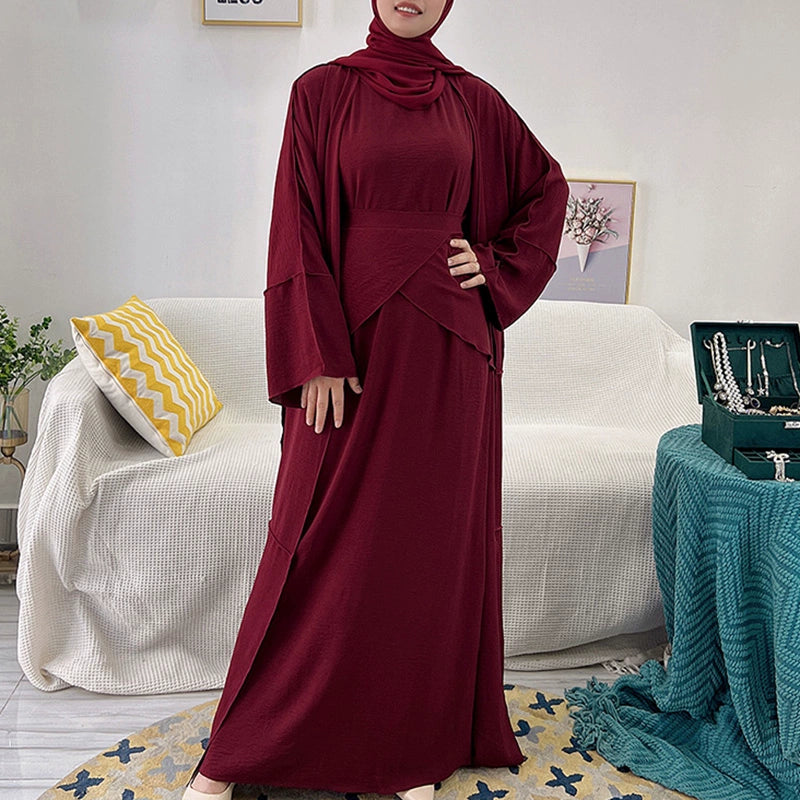 Elegant High-End Ethnic Arabic Long Skirt Dress from Malaysia