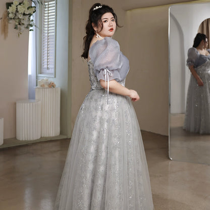 Elegant French Banquet Evening Dress