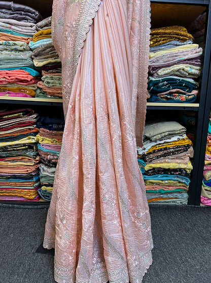 Indian Six Meter Beaded Sari