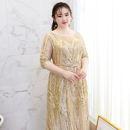 Golden Evening Dress