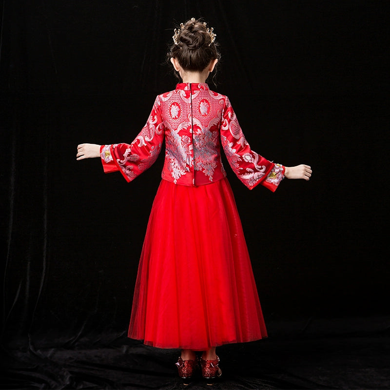 Chinese Style Thickened New Year Cheongsam Hanfu Wedding Dress