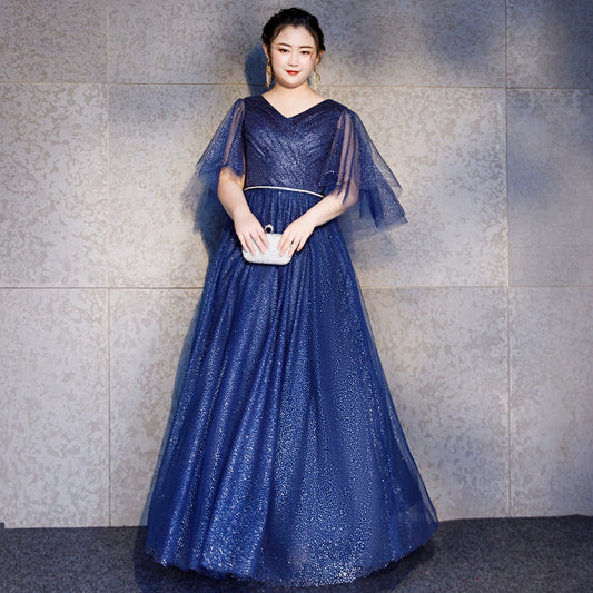 Elegant Large Size Evening Dress