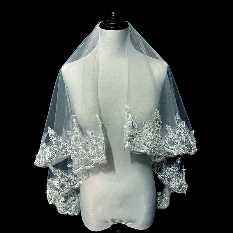 Wedding Veil Bride Marriage Double Layer
