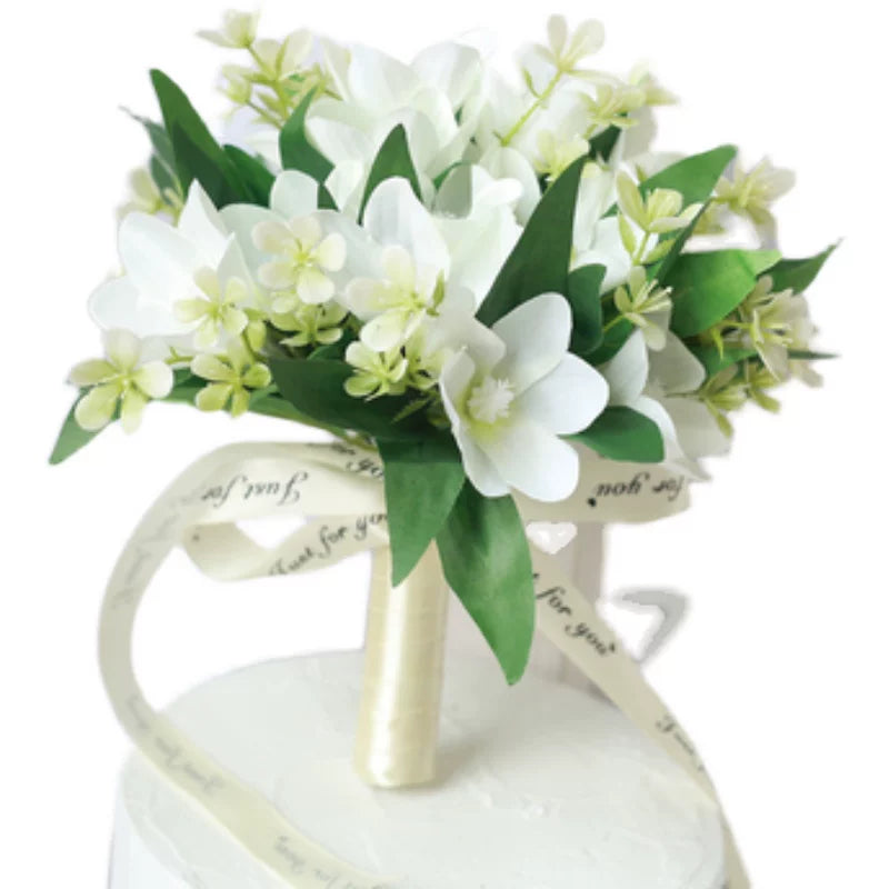 Korean Style Faux Wedding Bouquet Mixed Floral Arrangement