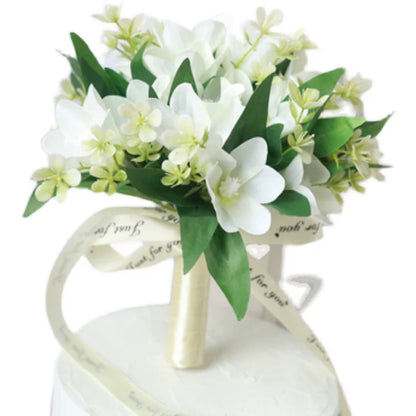 Korean Style Faux Wedding Bouquet Mixed Floral Arrangement