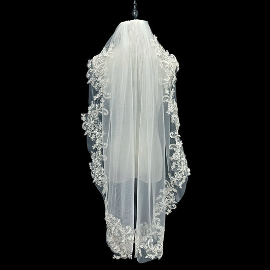Bridal Lace Short Veil