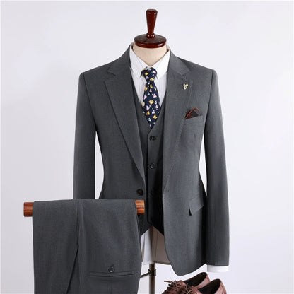 Set, Fashionable Suit For Leisure, Wedding Dress, Korean Style, 3 Piece Set
