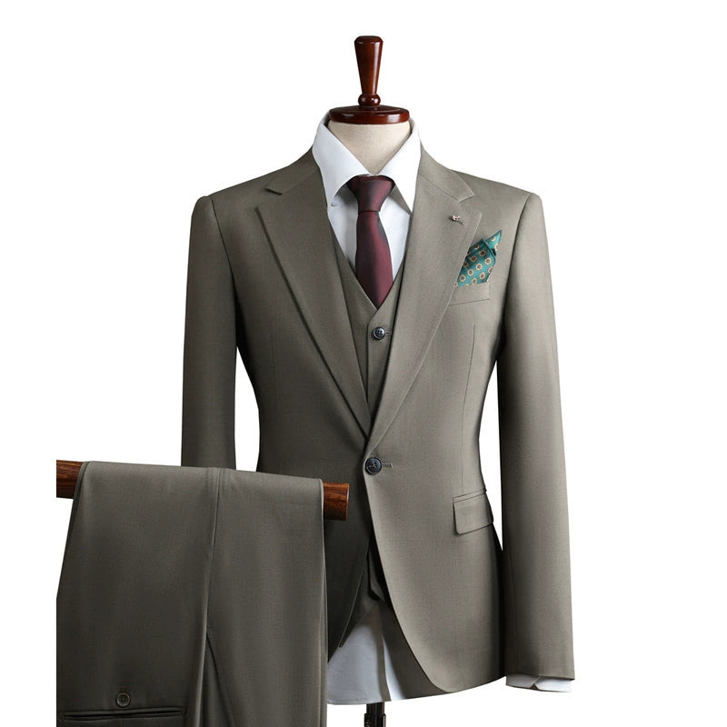 Men's British Style 3 Piece Suit Set