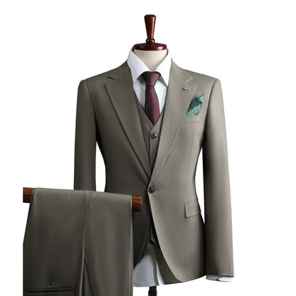 Men's British Style 3 Piece Suit Set