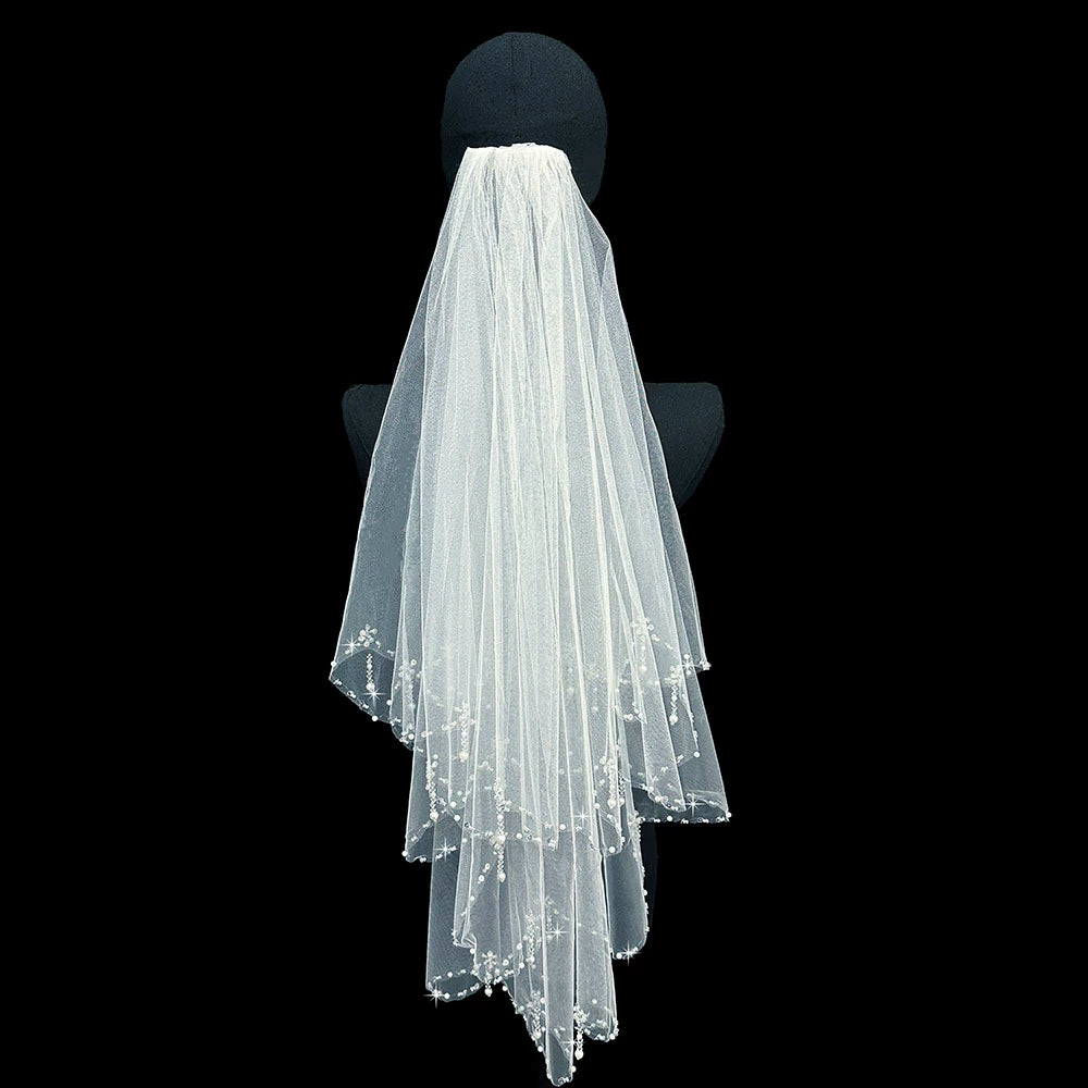 Pearl Bridal Veil Accessory