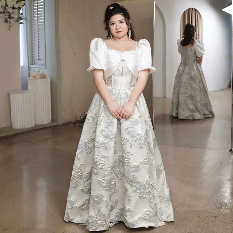 Elegant White Evening Dress