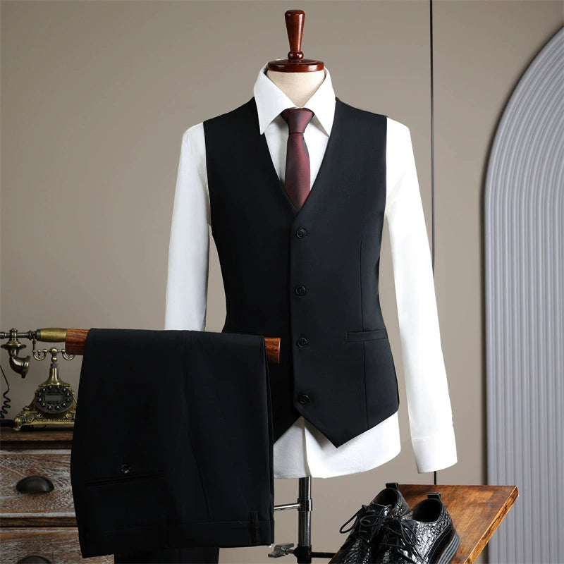 Men's British Style 3 Piece Suit Set