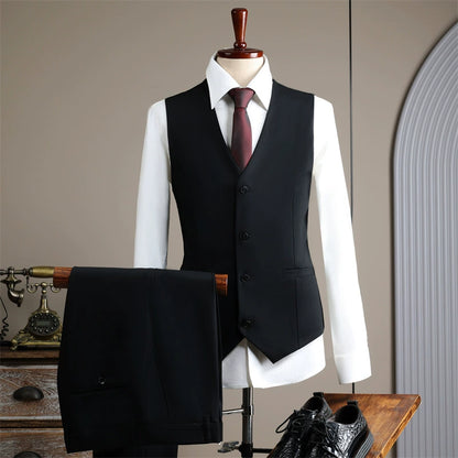 Men's British Style 3 Piece Suit Set