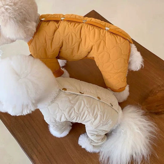 Thickened Cotton Four-Legged Pet Coat for Small Breeds
