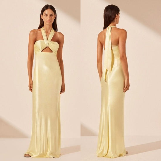 Ladies Elegant Satin Dress