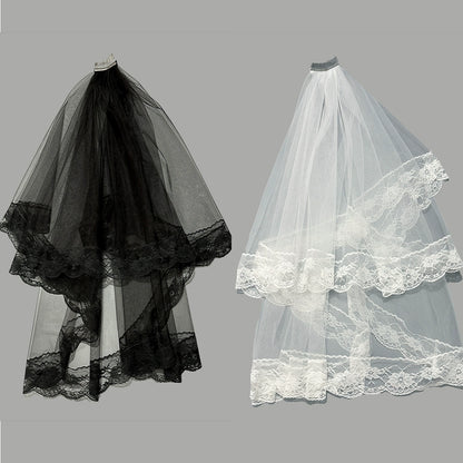 Wedding Black Lace Veil