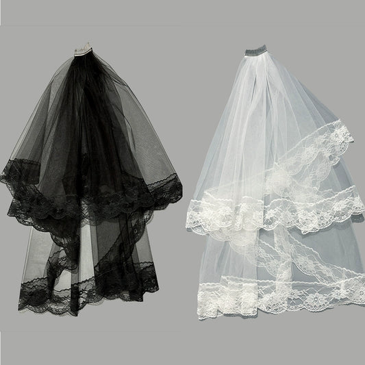Wedding Black Lace Veil