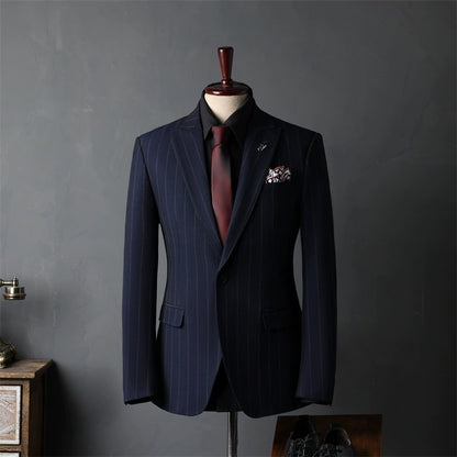 English Style Men's Suit 3 Piece Set