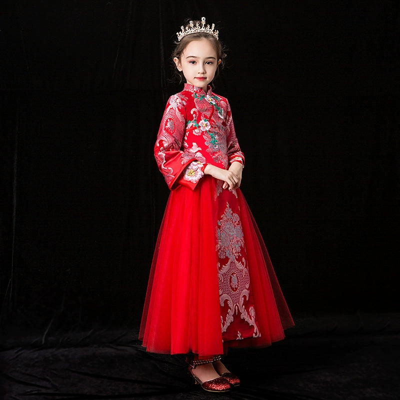 Chinese Style Thickened New Year Cheongsam Hanfu Wedding Dress
