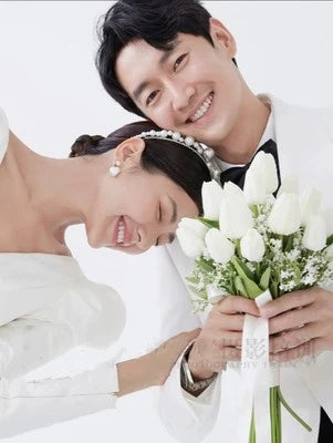 Korean Style Faux Wedding Bouquet Mixed Floral Arrangement