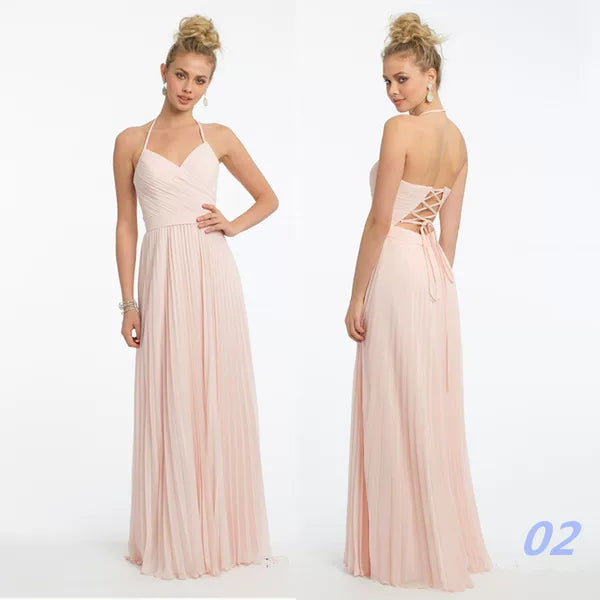 Fuchsia Long Bridesmaid Dress