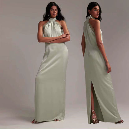 Bridesmaid Lace A-Line Evening Dress