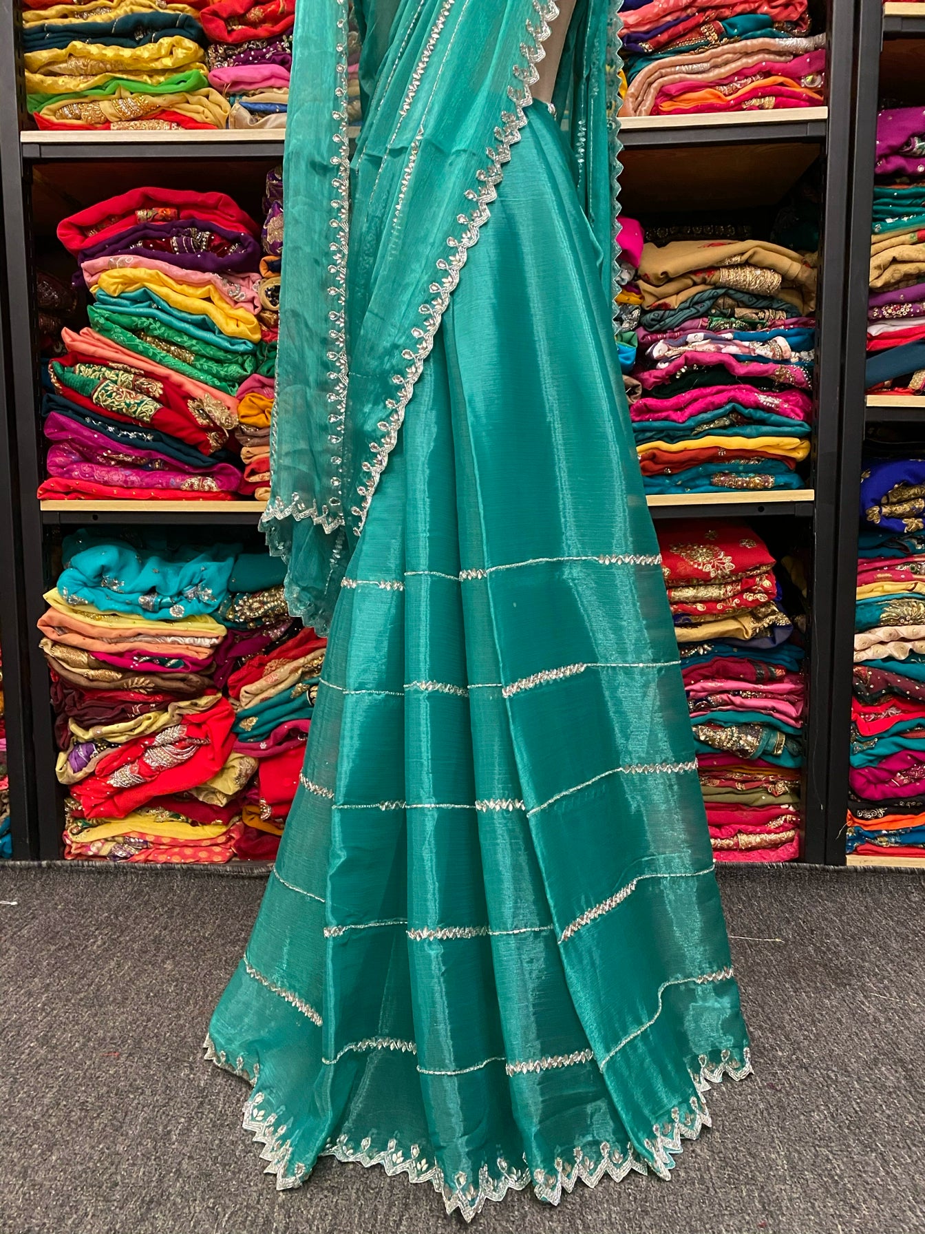 Handmade Indian Nepal Beaded Sari