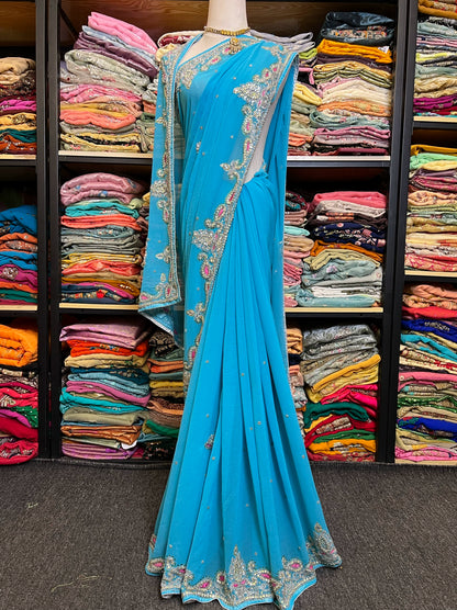 Kashmir Wool Sari Shawl