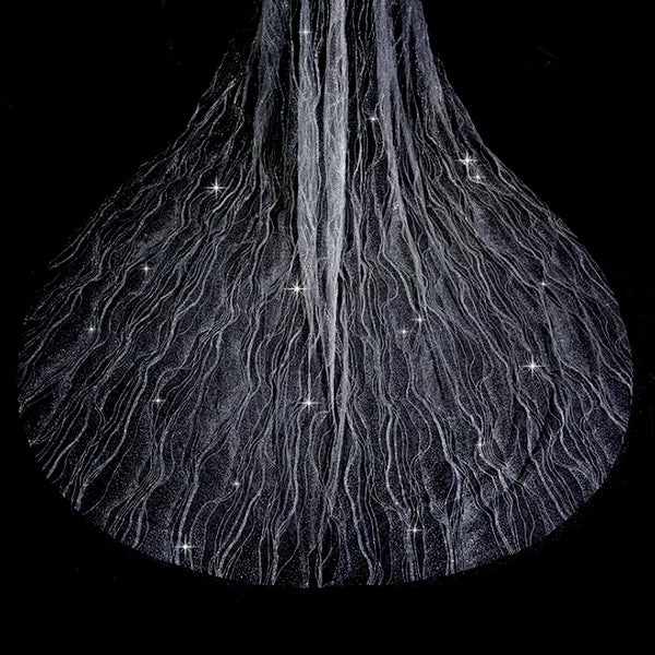 Wedding Veil Shining Galaxy 3.5M Long
