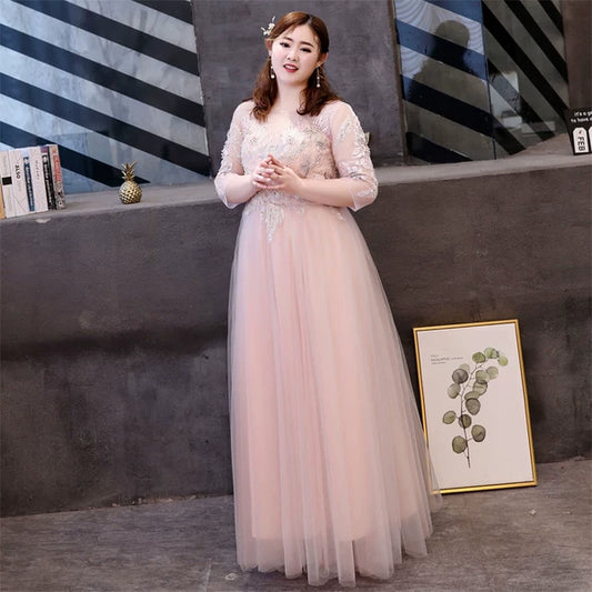 Fuchsia Bridesmaid Evening Dress