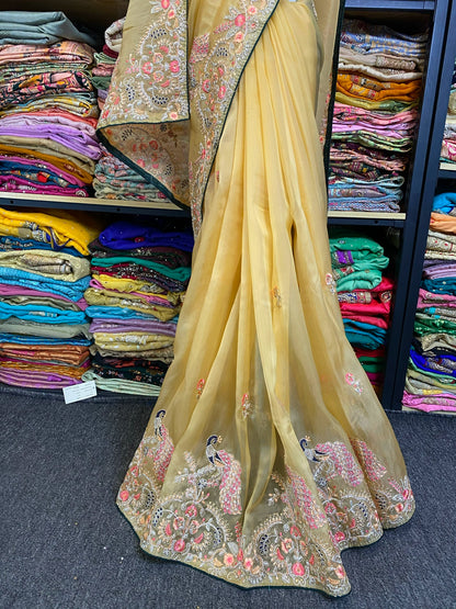 Indian Beaded Saree