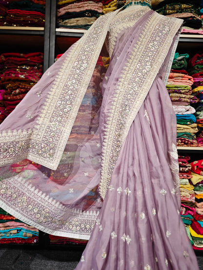 Purple Polarized Sari