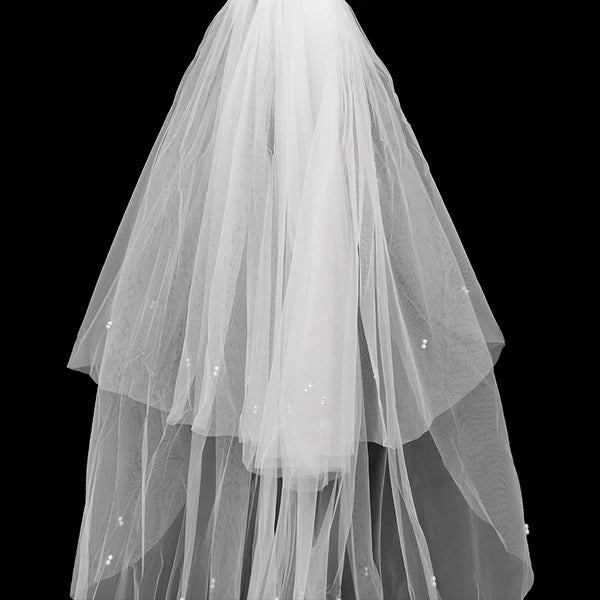 Wedding Veil Lace Short Bridal