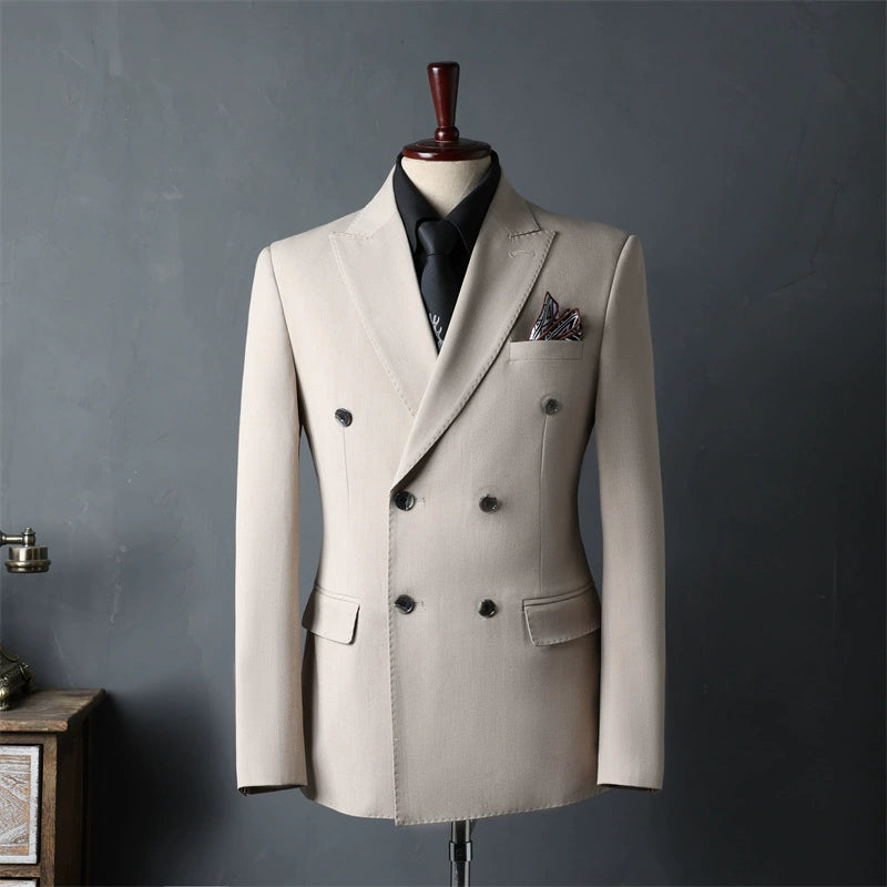 Men's English Style 3-Piece Suit Set