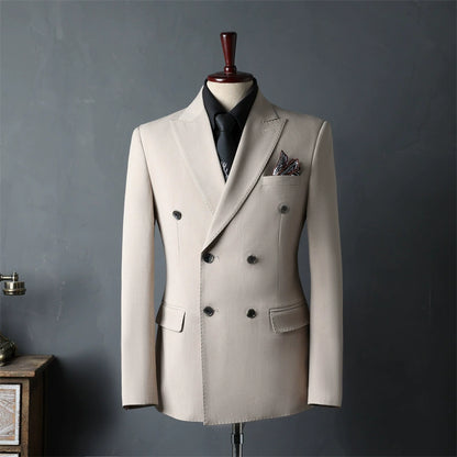 Men's English Style 3-Piece Suit Set