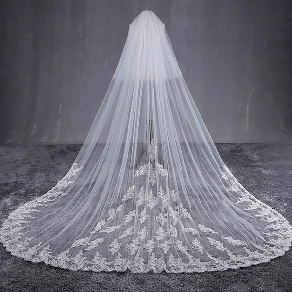 Korean Style Wedding Veil 3.8m Long