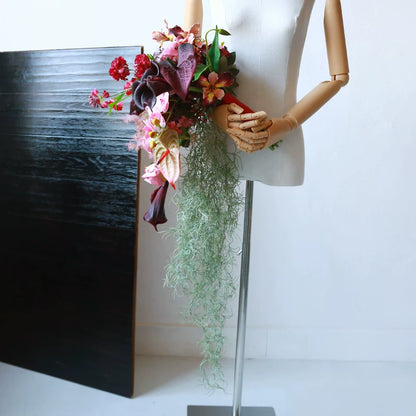 Pink Waterfall Wedding Bouquet Prop Large Artificial Flower
