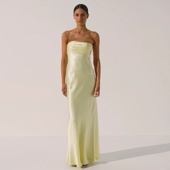 Ladies Elegant Satin Dress