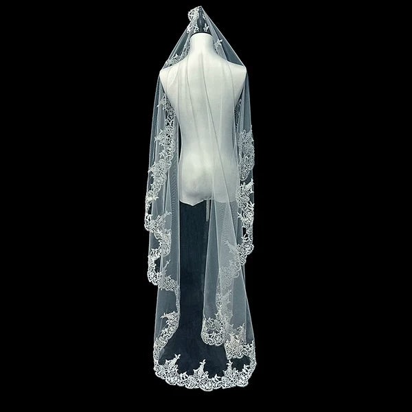 Korean Style Lace Wedding Veil