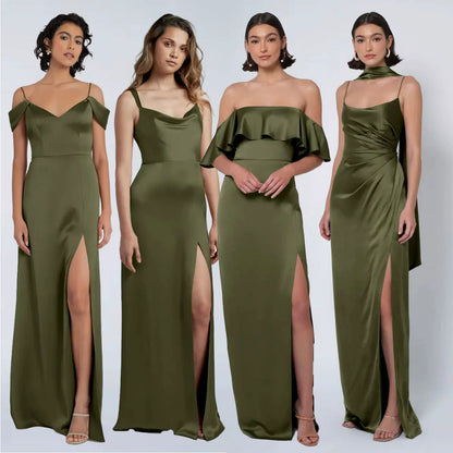 High End Satin Silk Bridesmaid Dress