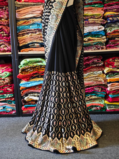 Indian Beaded Sari 6m