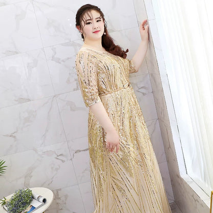 Golden Evening Dress
