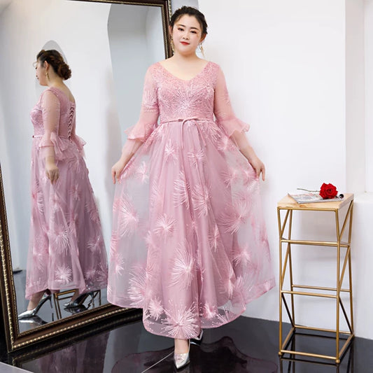 Fuchsia Bridesmaid Evening Dress
