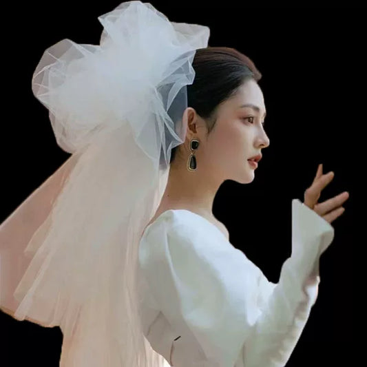 Retro Long Hair Accessory for Bride