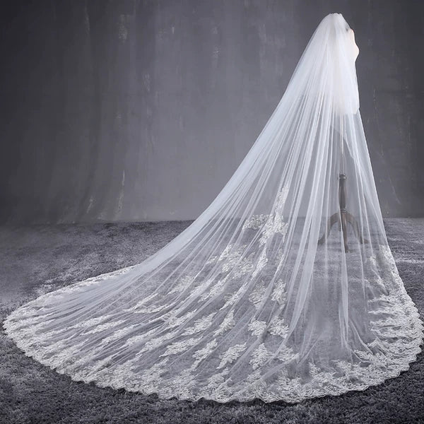 Korean Style Wedding Veil 3.8m Long