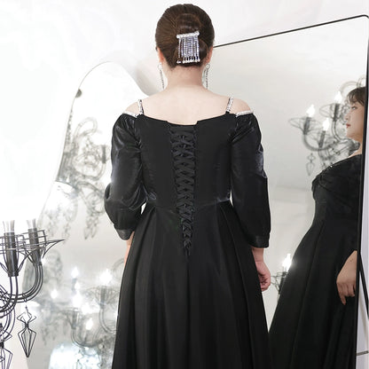 High Quality Black Evening Dress