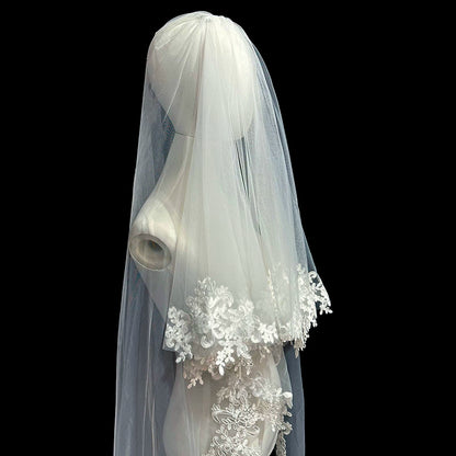 Double Layer Lace Wedding Veil